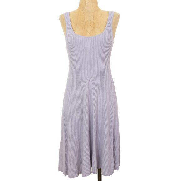 STITCHDROP 2-Fer Mock Neck Sweater Dress XS Alpine Frost Tank + Top Ribbed B41 - Picture 6 of 7